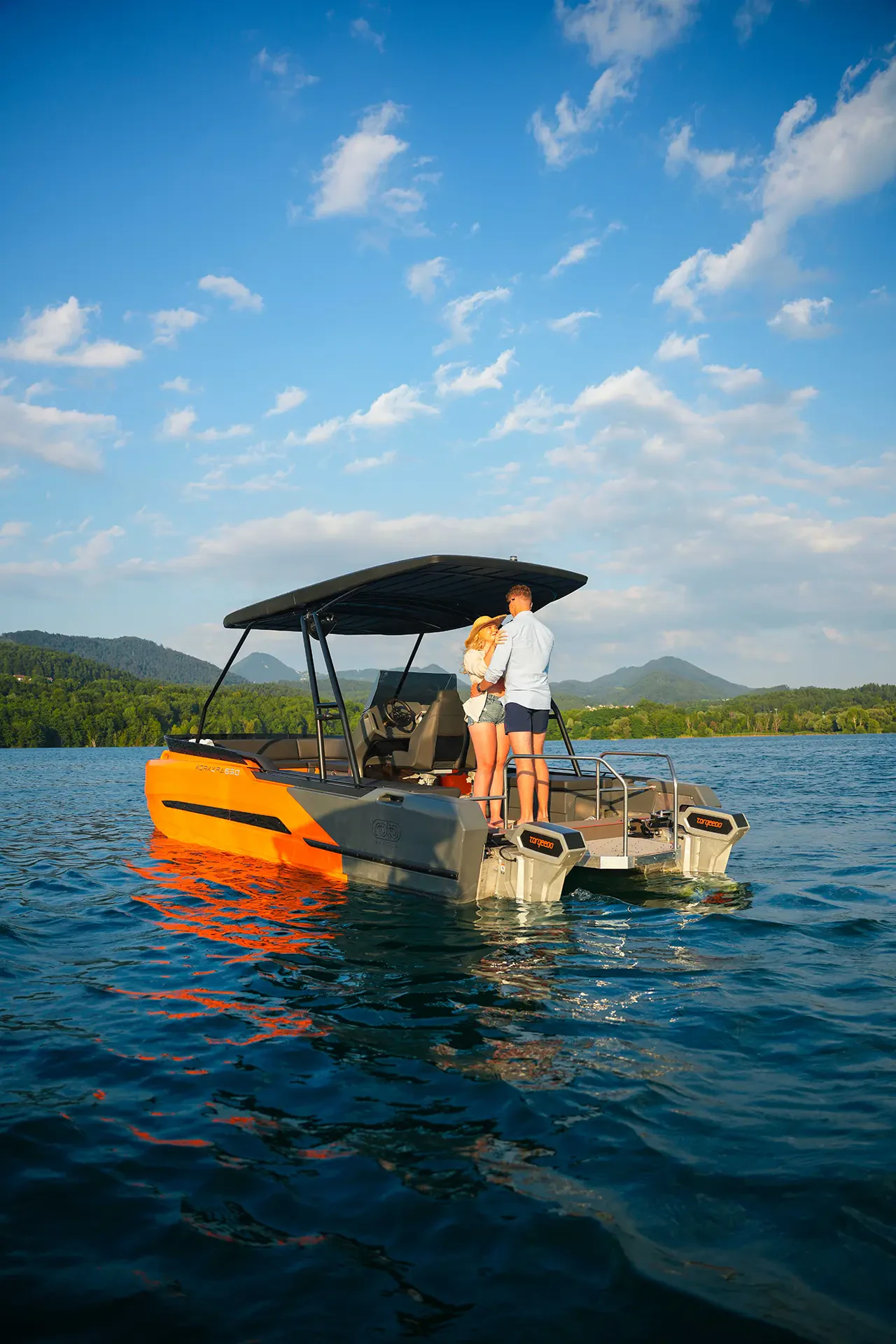 Romantic boating experience with the Korkyra 650 catamaran