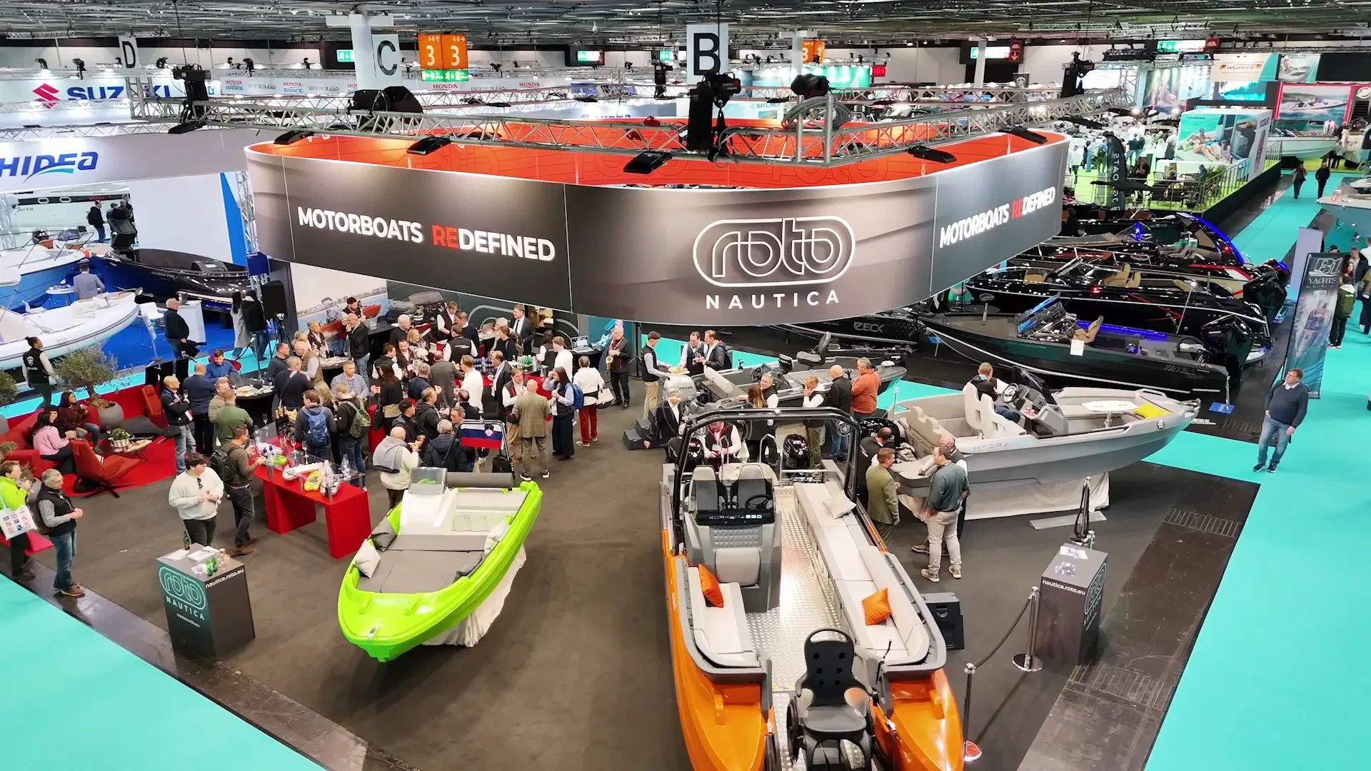Stand espositivo ROTO Nautica alla fiera Boot Düsseldorf 2025