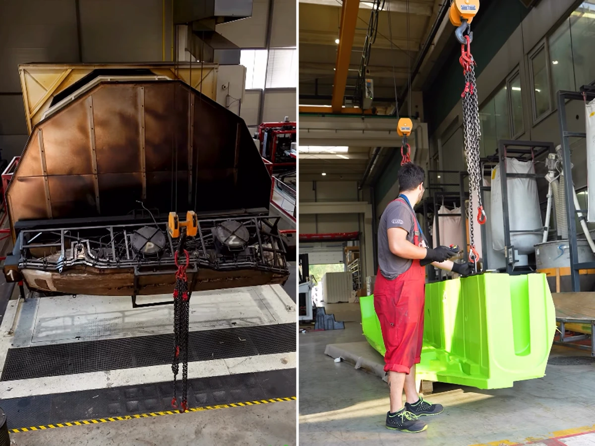 Production of rotomolded polyethylene boats in ROTO Nautica Slovenia